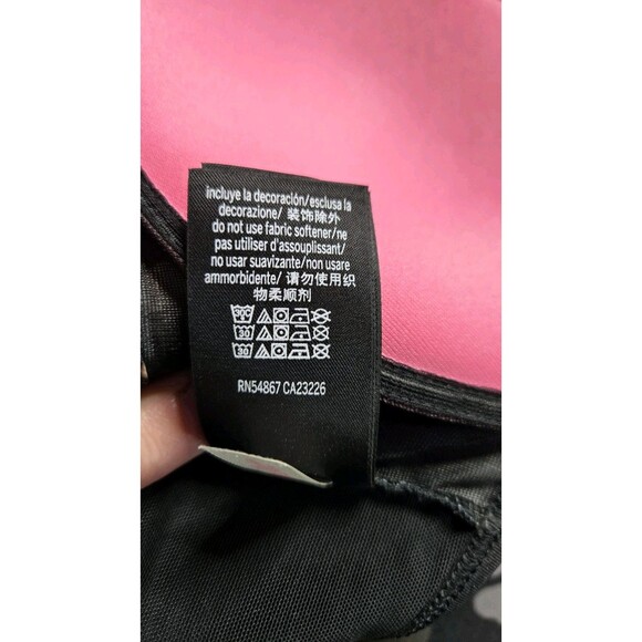 Victoria's Secret PINK Ultimate Push-Up Polka Dot Racerback Zip Bra Size Large - Picture 9 of 9